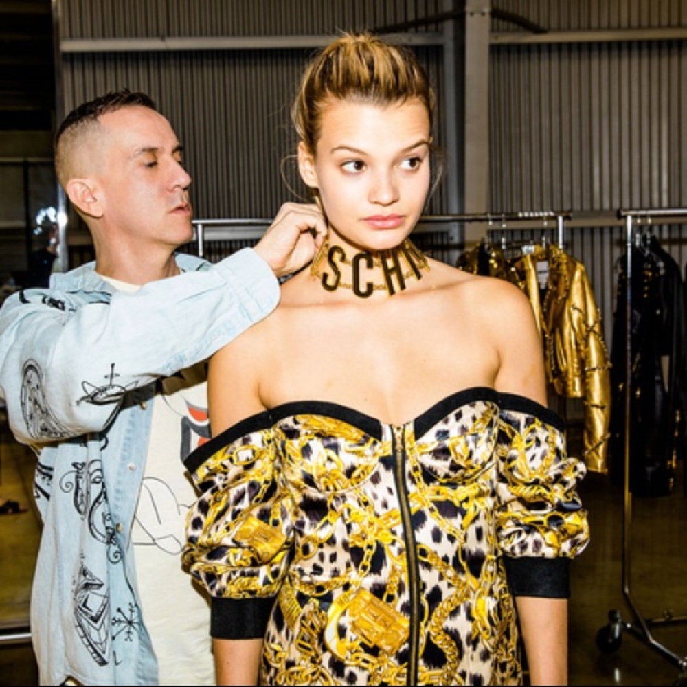 H&MOSCHINO[TV]  GOLD PLATED MOSCHINO CHOKER